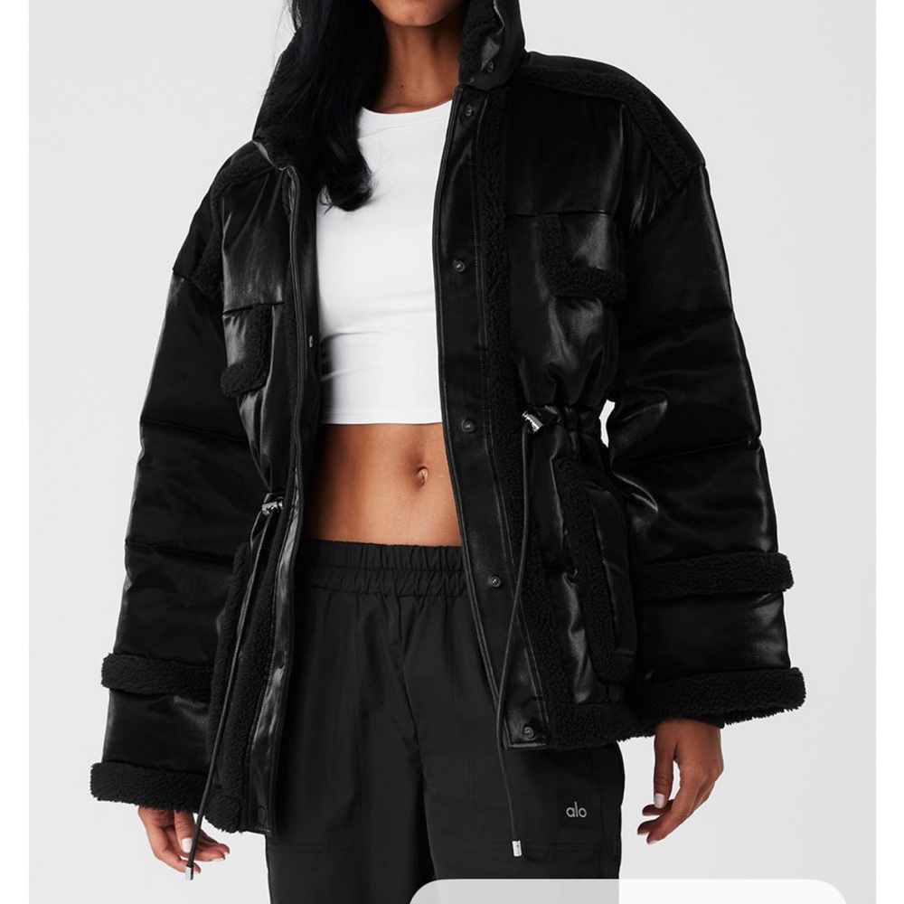 Alo Faux Leather Jacket
